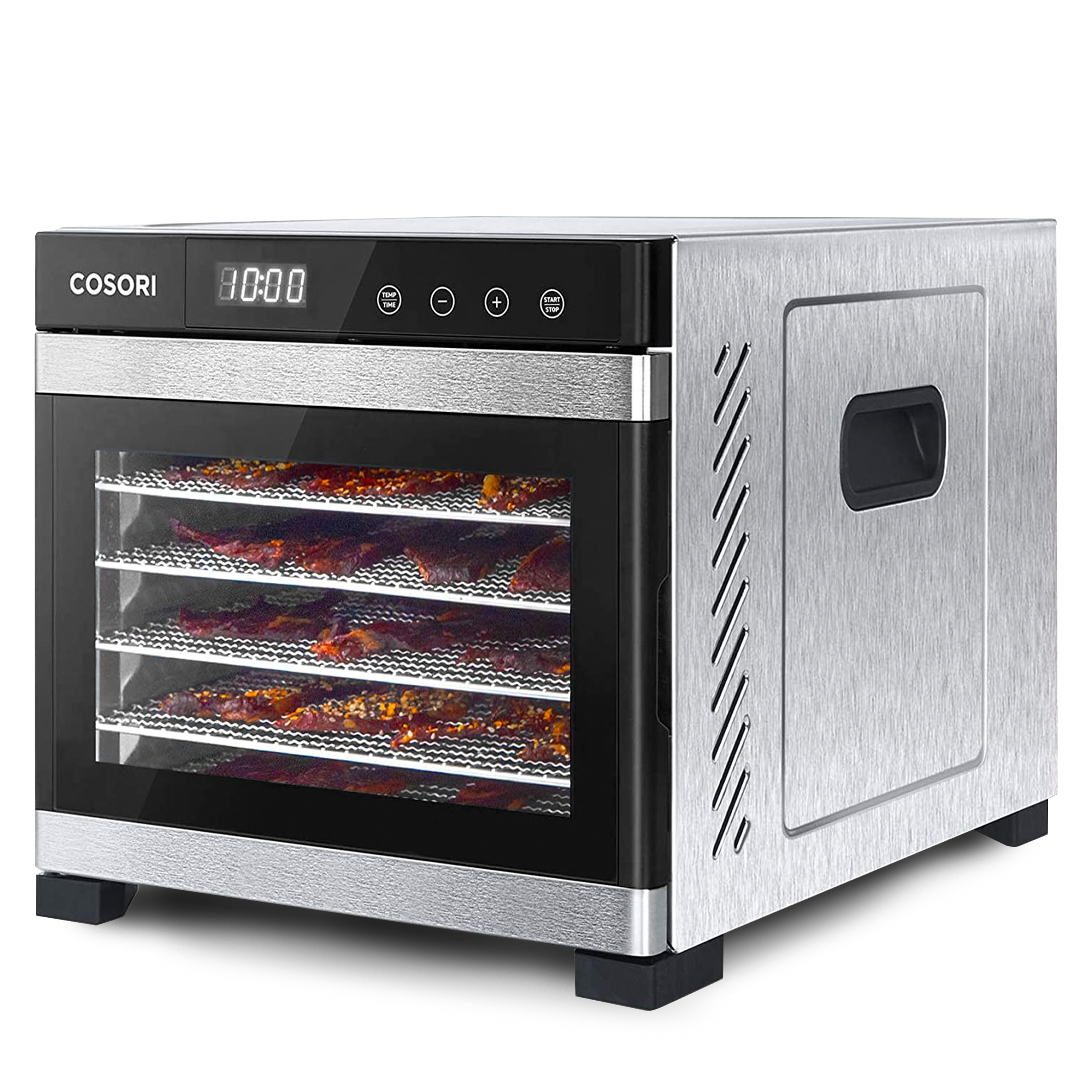 01.01_OA1_CP267-FD_Silver_03 COSORI Premium 6-Tray Stainless Steel Food Dehydrator - Image 1