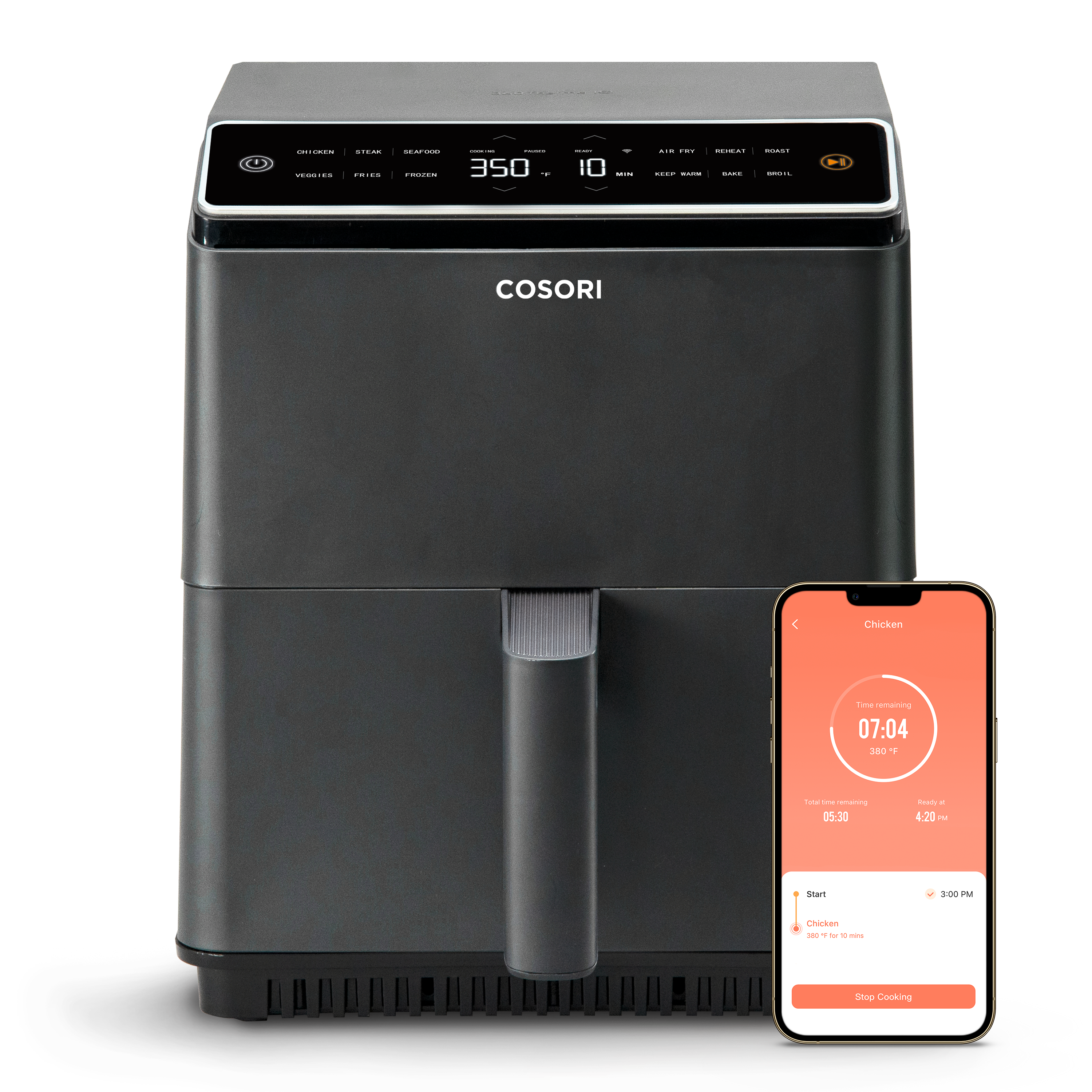 01.01_WA1_CAF-P583S-KUS_2022-01-18_01copy Dual Blaze® 6.8-Quart Smart Air Fryer - Image 1
