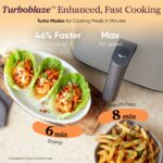 TurboBlaze™ 6.0-Quart Air Fryer - Light Gray - Image 6