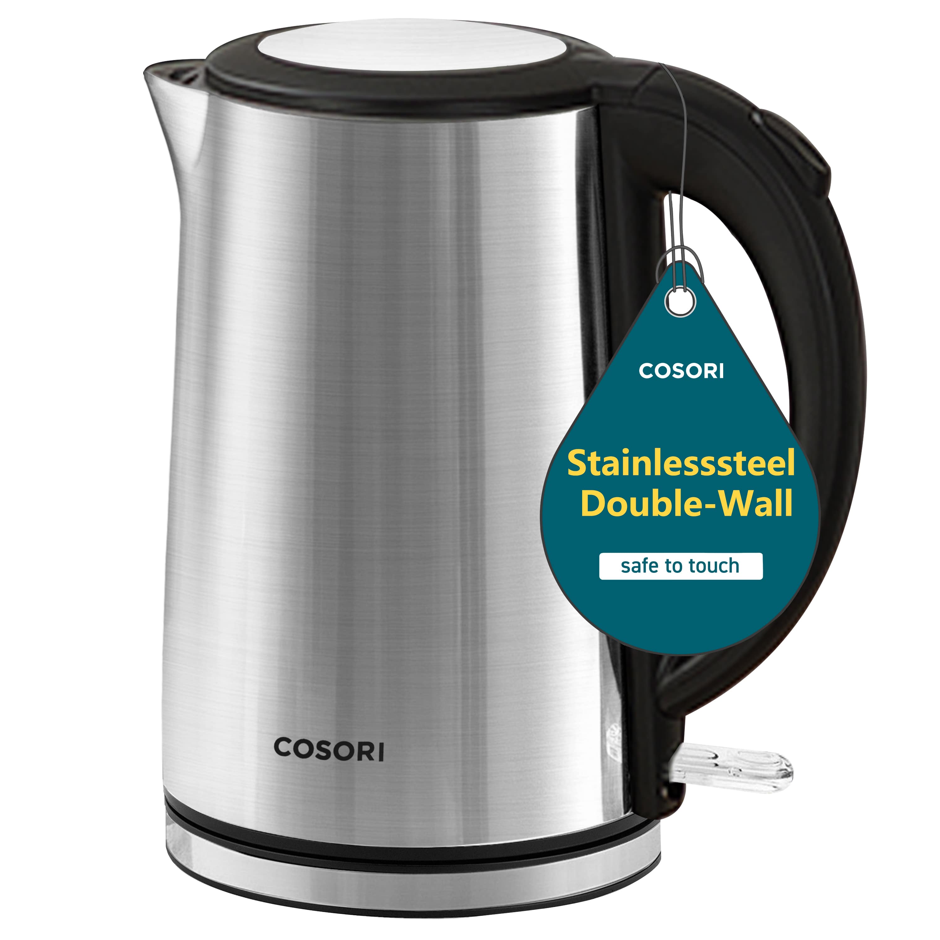 B0BZDFXLYX.MAIN-min Cosori 1.5L Double Wall Stainless Steel Electric Kettle - Image 1